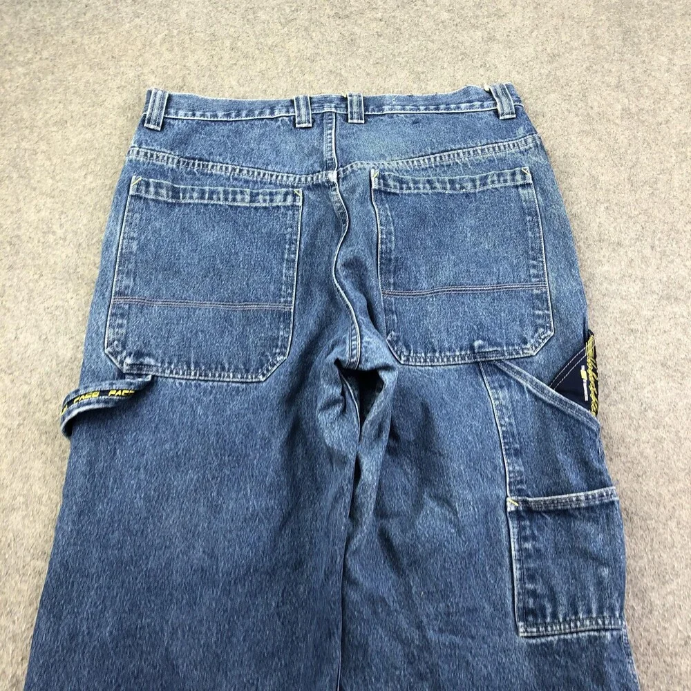 PACO Jeans Mens 36x28 Blue Wash Relaxed Wide Leg Carpenter Denim Vintage Y2K